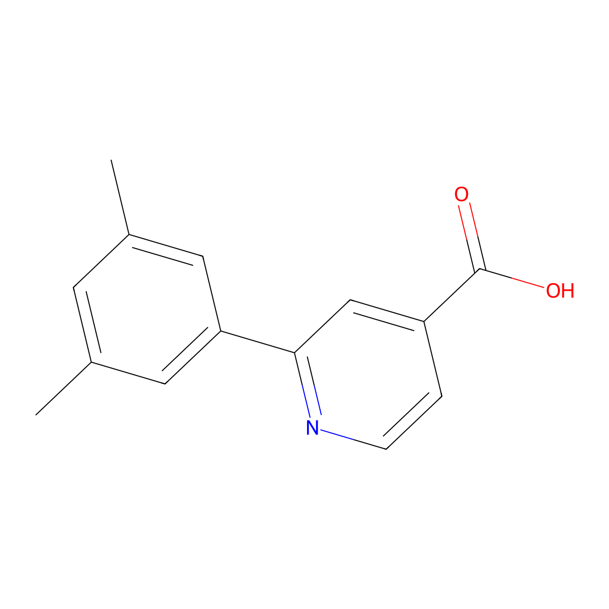 2-(3,5-Dimethylphenyl)isonicotinic acid molecular structure, CAS 1226150-02-2