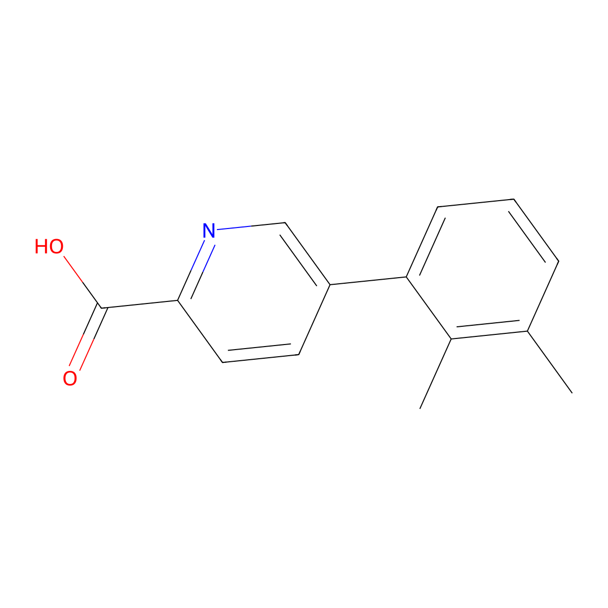 5-(2,3-Dimethylphenyl)picolinic acid molecular structure, CAS 1226150-09-9