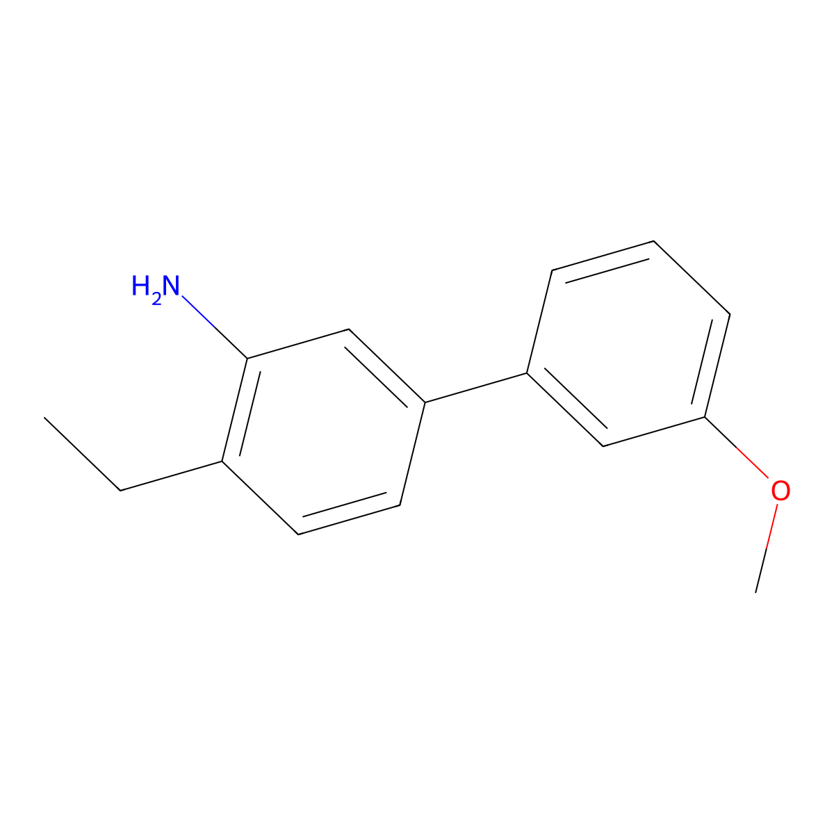 4-Ethyl-3'-methoxy-[1,1'-biphenyl]-3-amine molecular structure, CAS 1226150-36-2