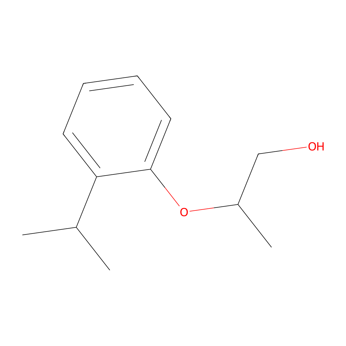 2-(2-Isopropylphenoxy)propan-1-ol molecular structure, CAS 1226152-58-4