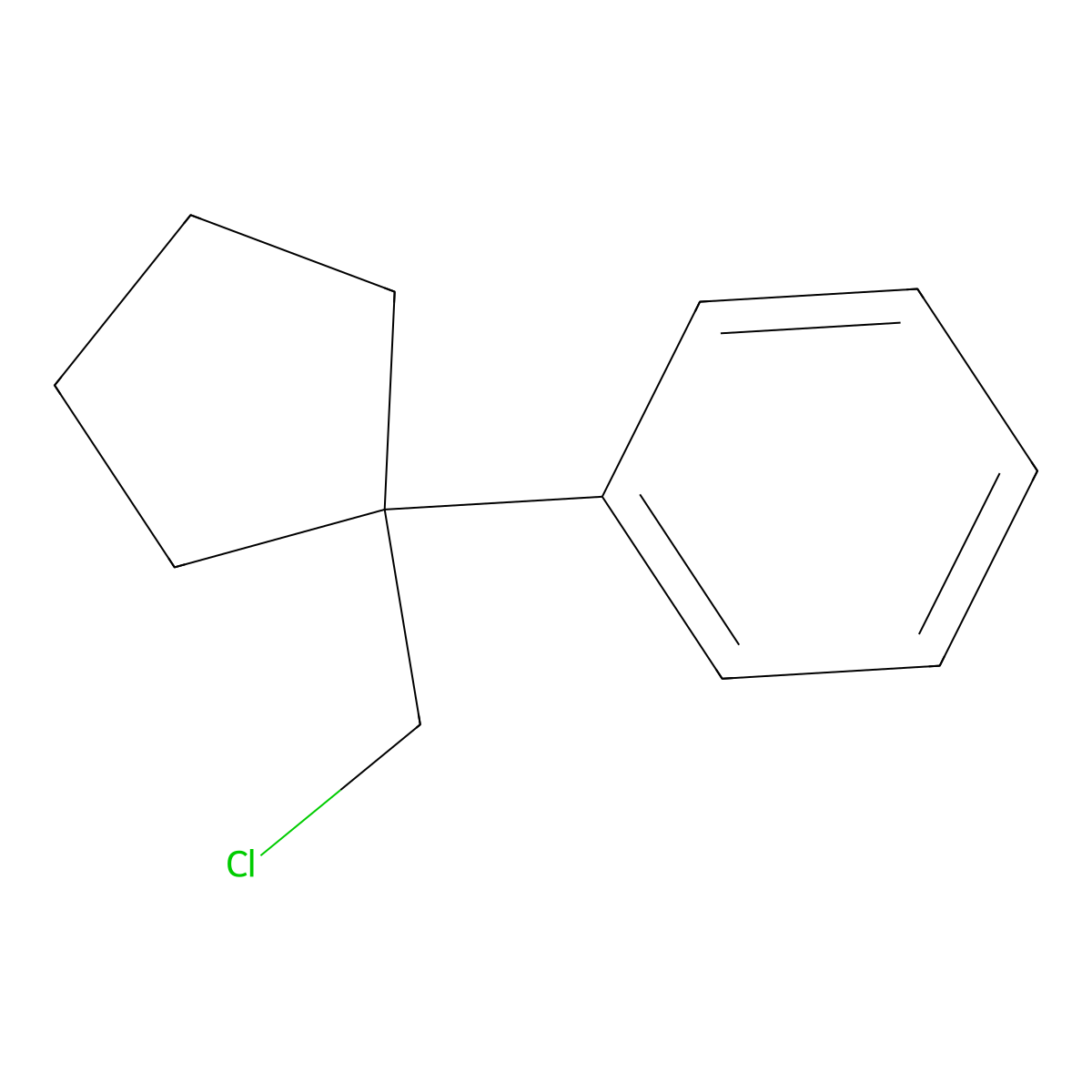 [1-(Chloromethyl)cyclopentyl]benzene molecular structure, CAS 1226156-39-3