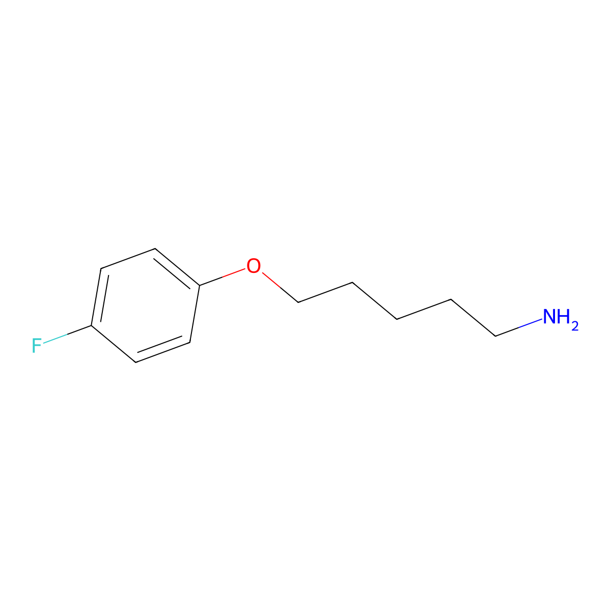 5-(4-Fluorophenoxy)pentan-1-amine molecular structure, CAS 1226156-81-5