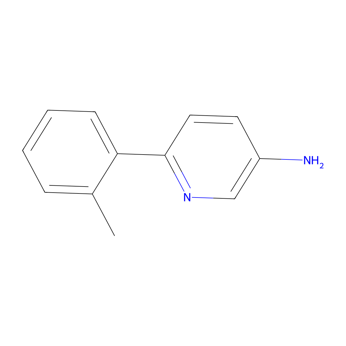 6-(o-Tolyl)pyridin-3-amine molecular structure, CAS 1226158-23-1