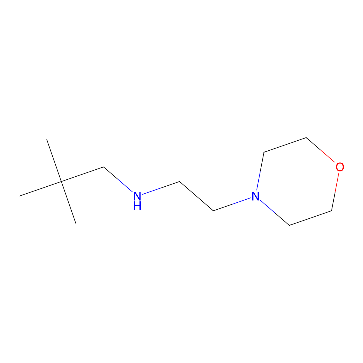 (2,2-Dimethylpropyl)[2-(morpholin-4-YL)ethyl]amine molecular structure, CAS 1226159-54-1