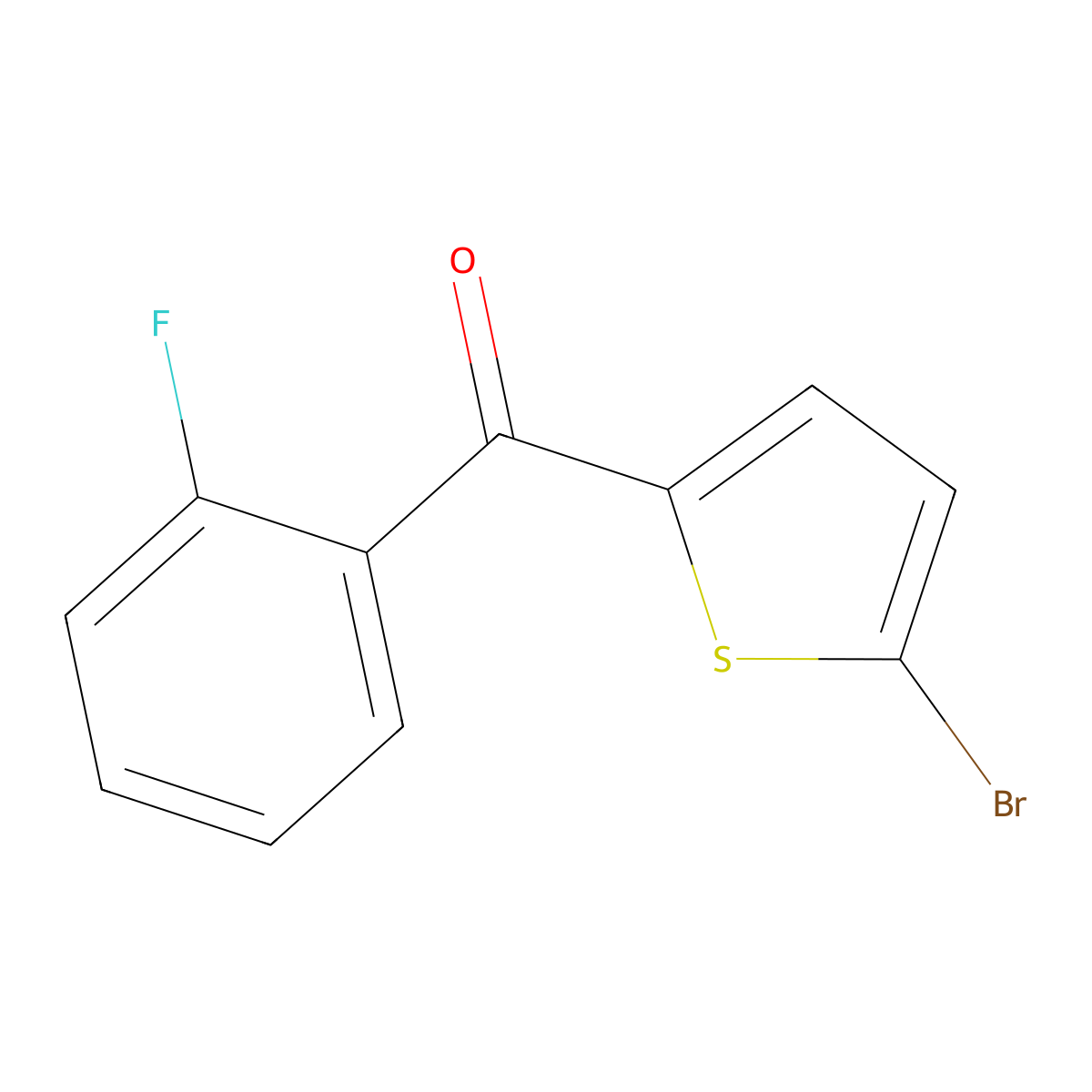 (5-Bromo-2-thienyl)(2-fluorophenyl)methanone molecular structure, CAS 1226160-11-7