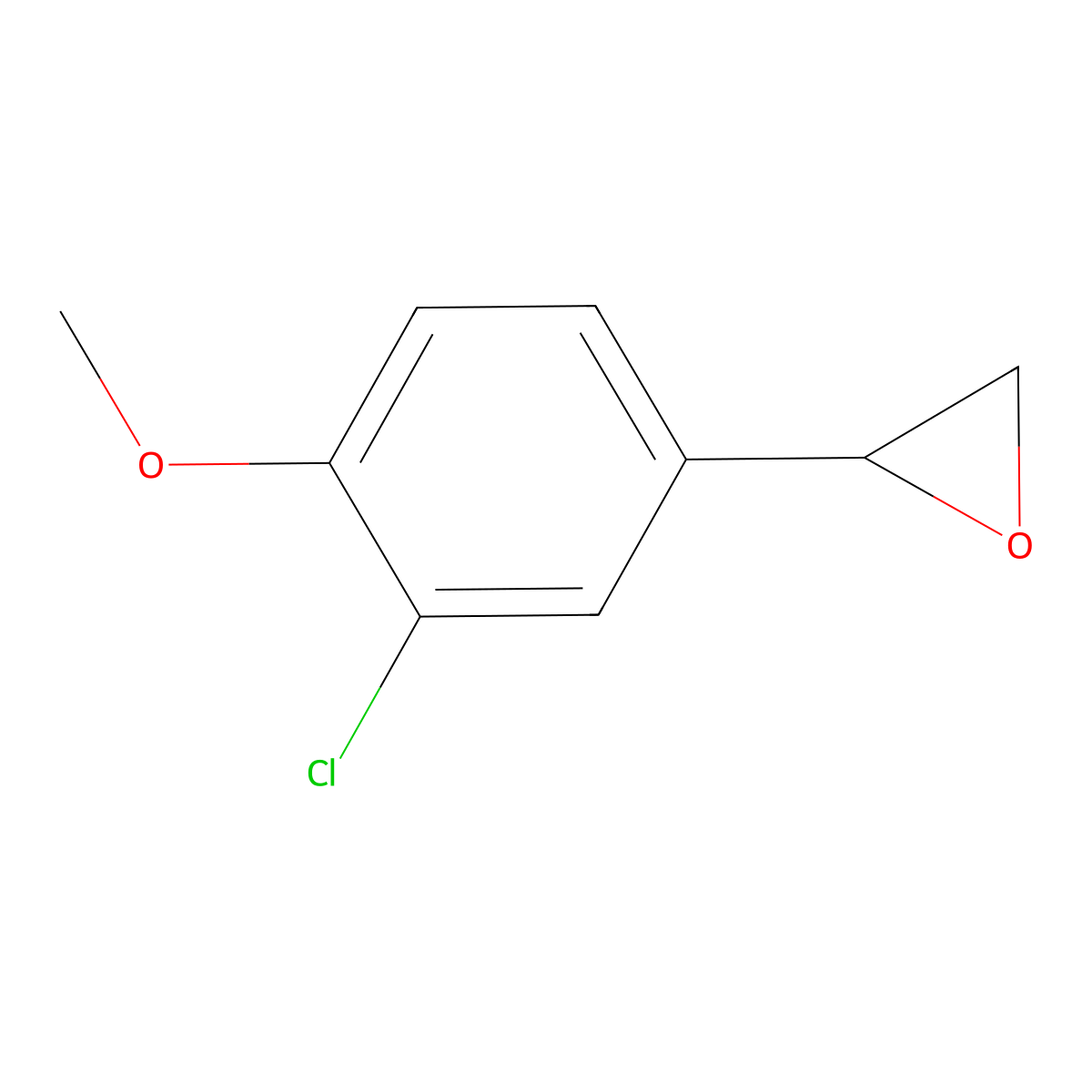 2-(3-Chloro-4-methoxyphenyl)oxirane molecular structure, CAS 1226160-17-3