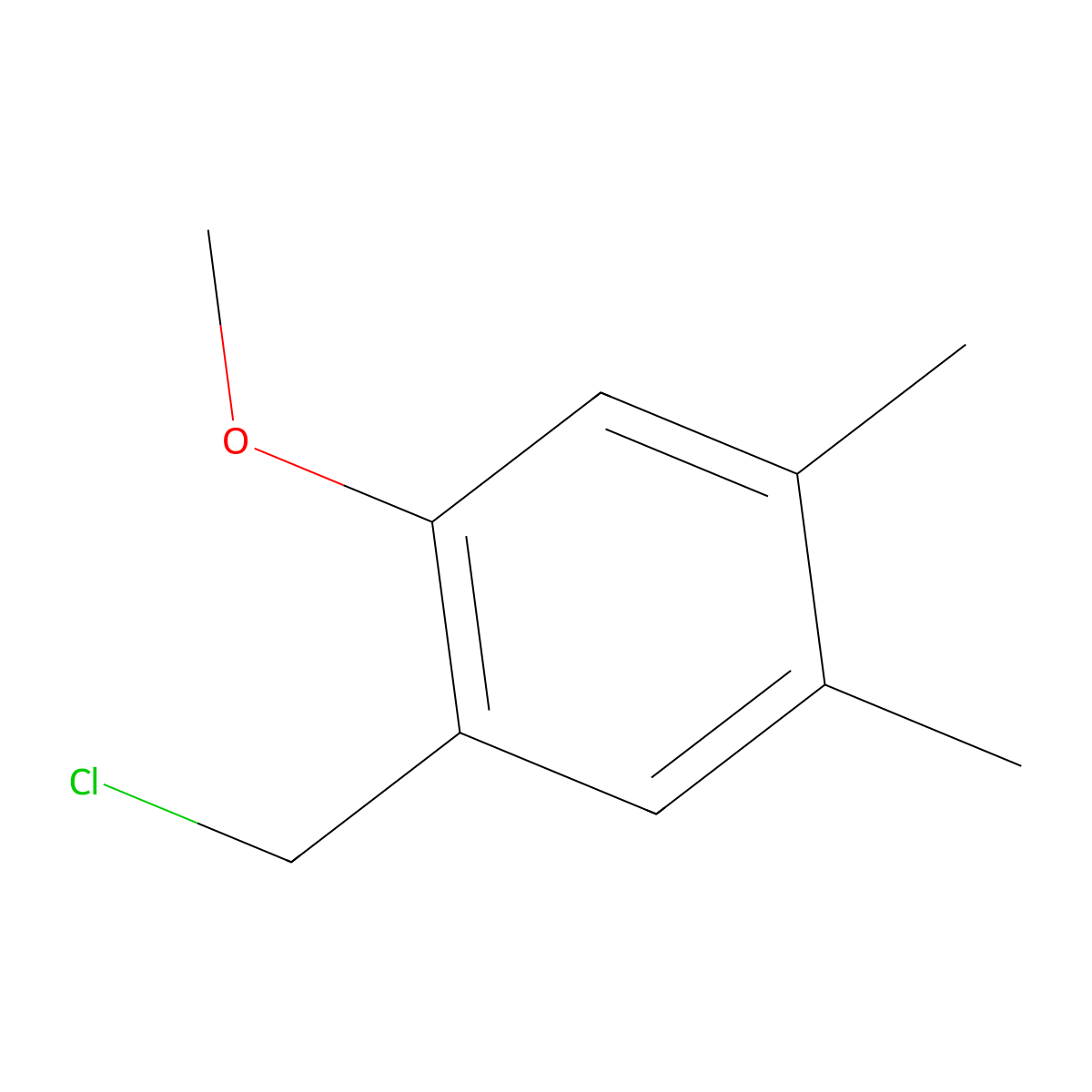 1-(Chloromethyl)-2-methoxy-4,5-dimethylbenzene molecular structure, CAS 1226160-74-2