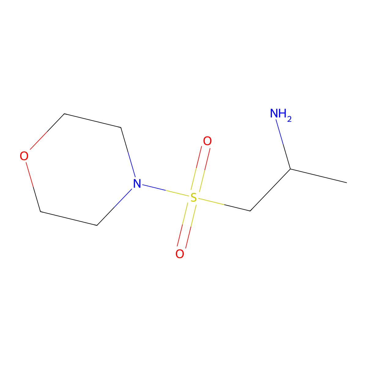 1-(Morpholine-4-sulfonyl)propan-2-amine molecular structure, CAS 1226161-32-5