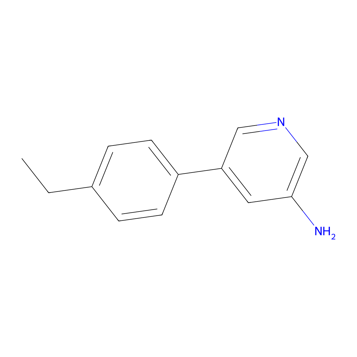 5-(4-Ethylphenyl)pyridin-3-amine molecular structure, CAS 1226161-60-9