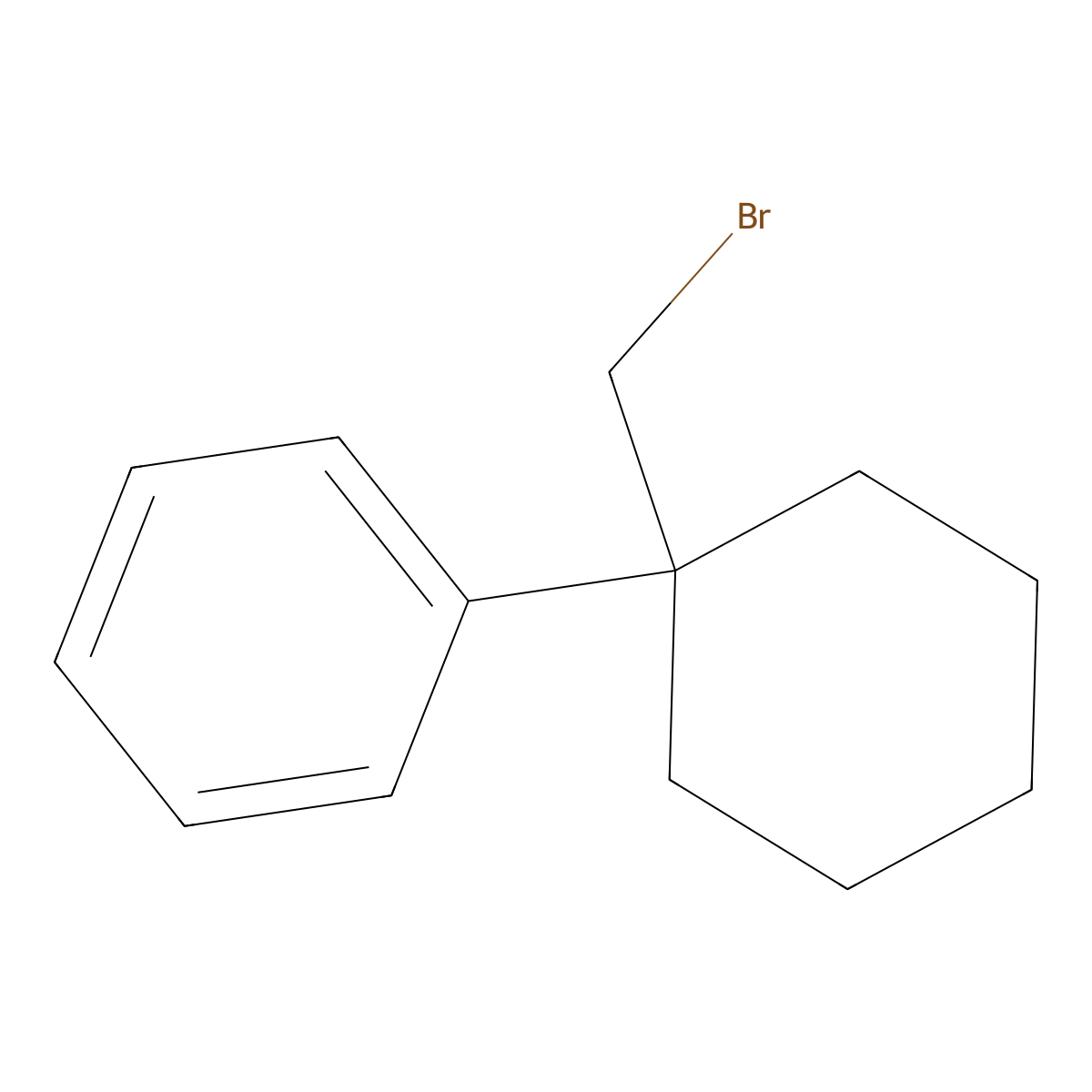 [1-(Bromomethyl)cyclohexyl]benzene molecular structure, CAS 1226162-69-1