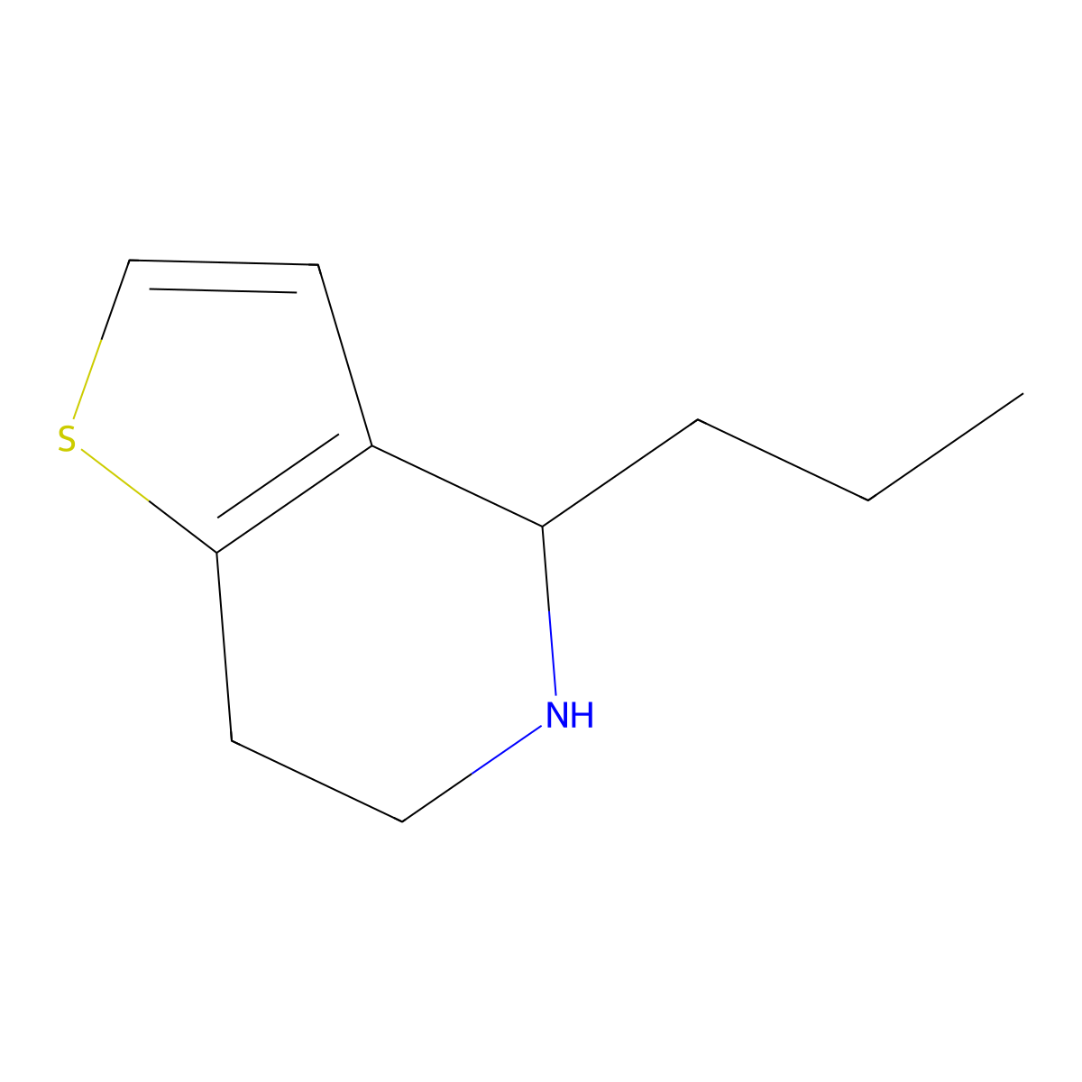 4-Propyl-4,5,6,7-tetrahydrothieno[3,2-c]pyridine molecular structure, CAS 1226164-97-1