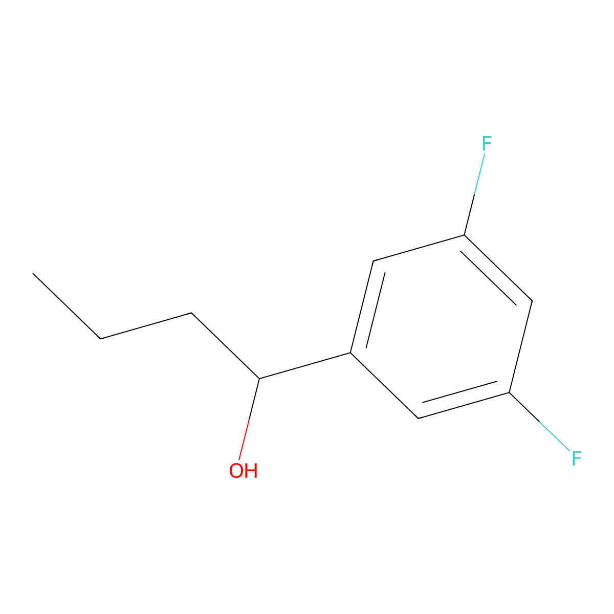 1-(3,5-Difluorophenyl)-1-butanol molecular structure, CAS 1226165-53-2