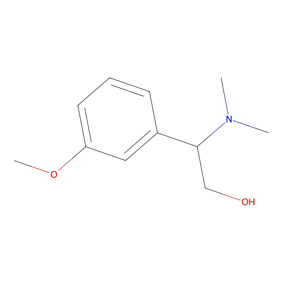2-(Dimethylamino)-2-(3-methoxyphenyl)ethanol molecular structure, CAS 1226166-87-5