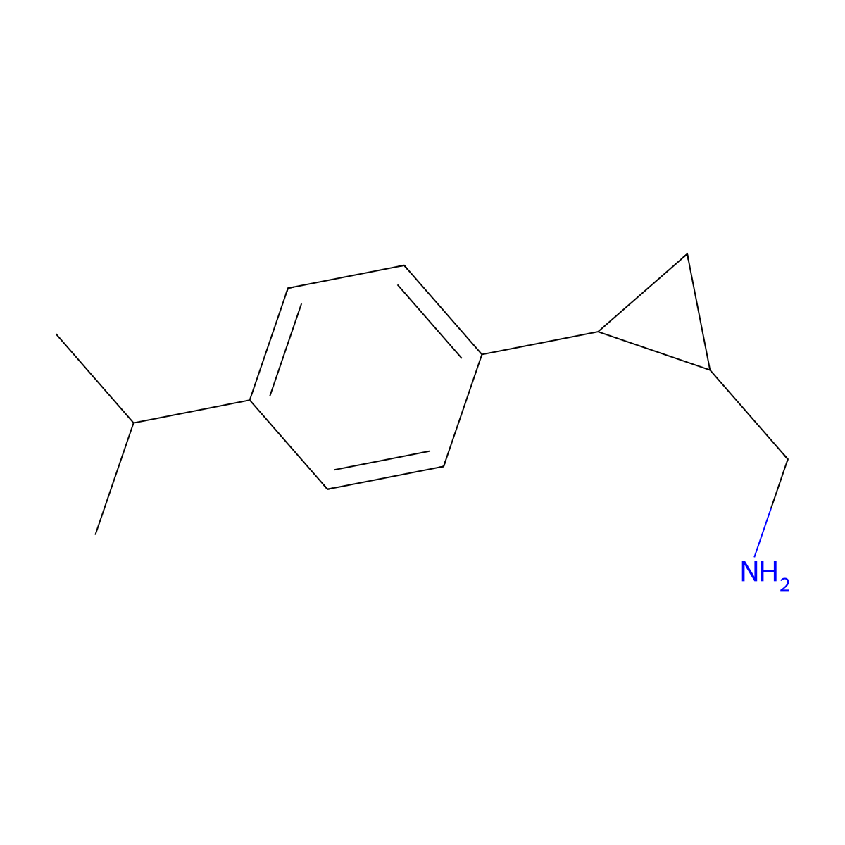 {2-[4-(Propan-2-yl)phenyl]cyclopropyl}methanamine molecular structure, CAS 1226175-87-6