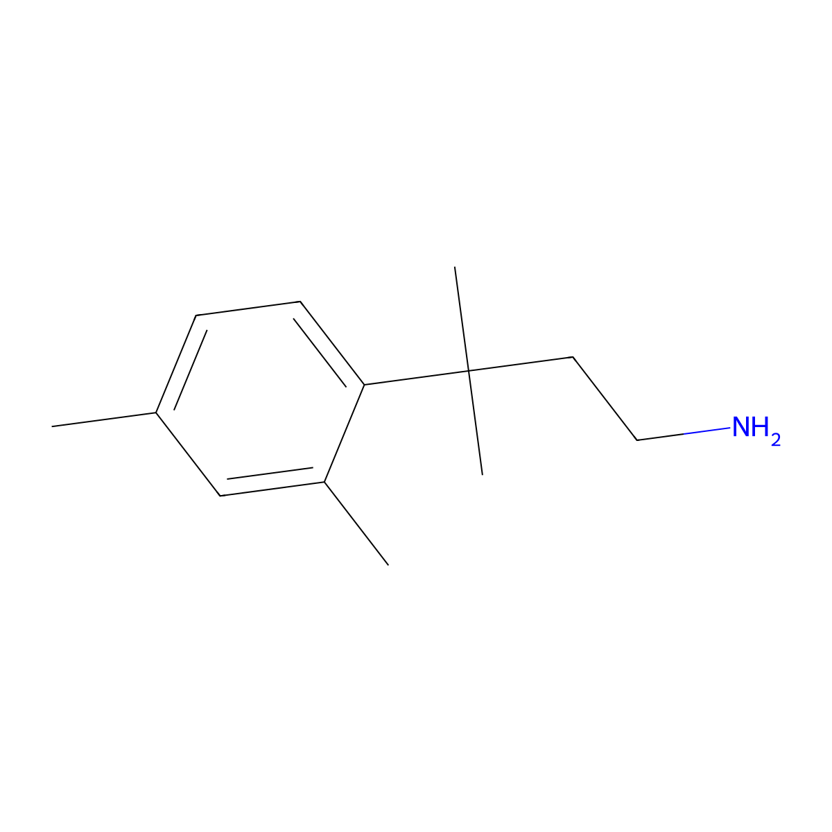 3-(2,4-Dimethylphenyl)-3-methylbutan-1-amine molecular structure, CAS 1226176-08-4