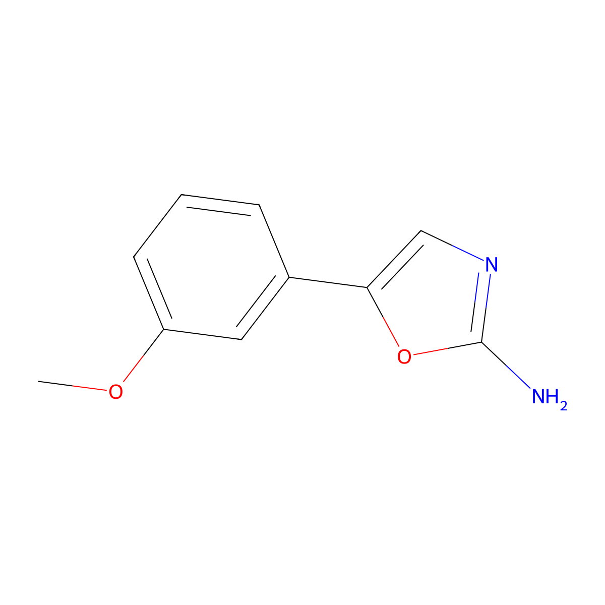5-(3-Methoxyphenyl)oxazol-2-amine molecular structure, CAS 1226177-87-2