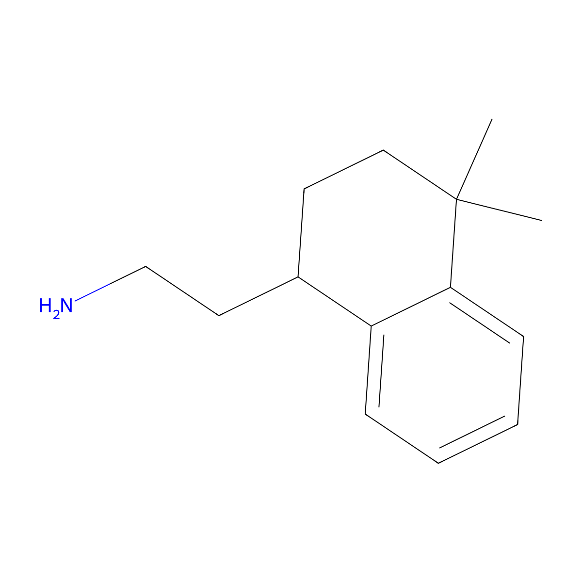 2-(4,4-Dimethyl-1,2,3,4-tetrahydronaphthalen-1-yl)ethan-1-amine molecular structure, CAS 1226179-43-6