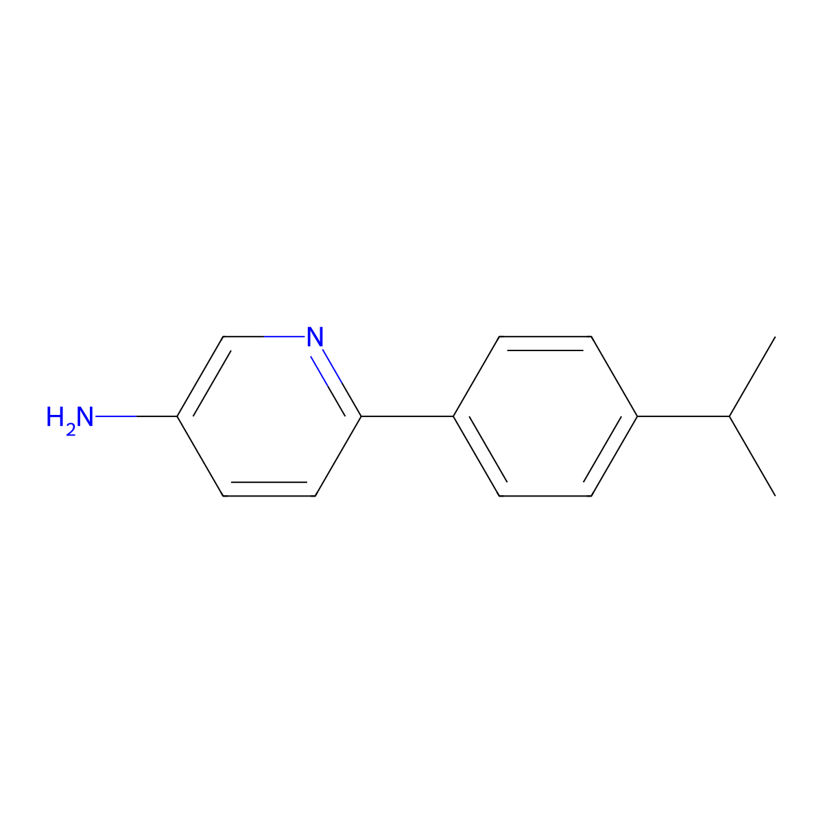 6-(4-Isopropylphenyl)pyridin-3-amine molecular structure, CAS 1226180-59-1
