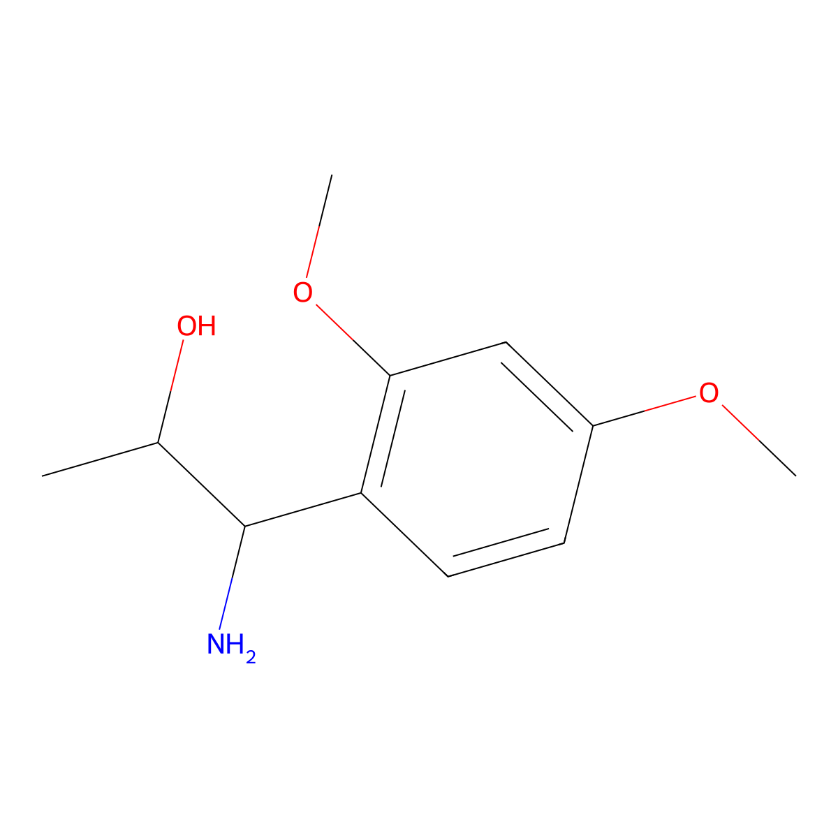 1-Amino-1-(2,4-dimethoxyphenyl)propan-2-OL molecular structure, CAS 1226181-21-0