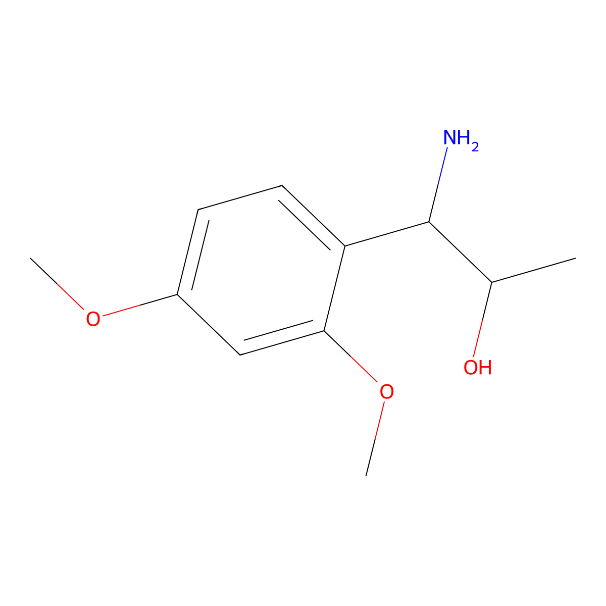 1-Amino-1-(2,4-dimethoxyphenyl)propan-2-OL molecular structure, CAS 1226181-21-0