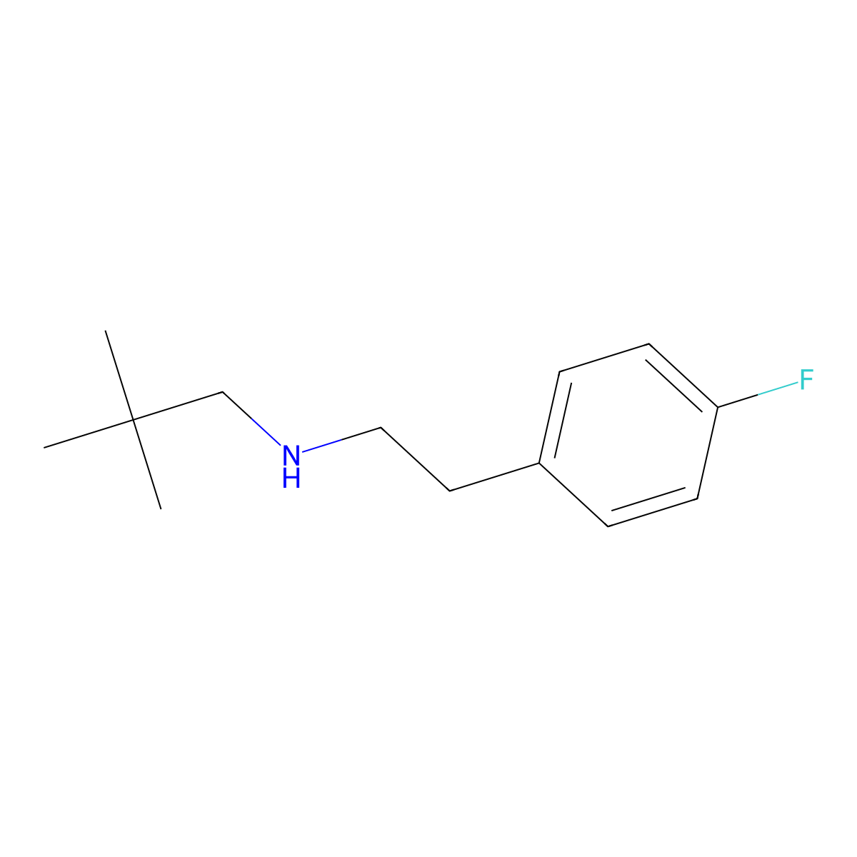 (2,2-Dimethylpropyl)[2-(4-fluorophenyl)ethyl]amine molecular structure, CAS 1226181-60-7