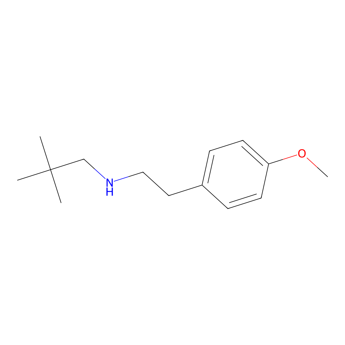 (2,2-Dimethylpropyl)[2-(4-methoxyphenyl)ethyl]amine molecular structure, CAS 1226184-21-9