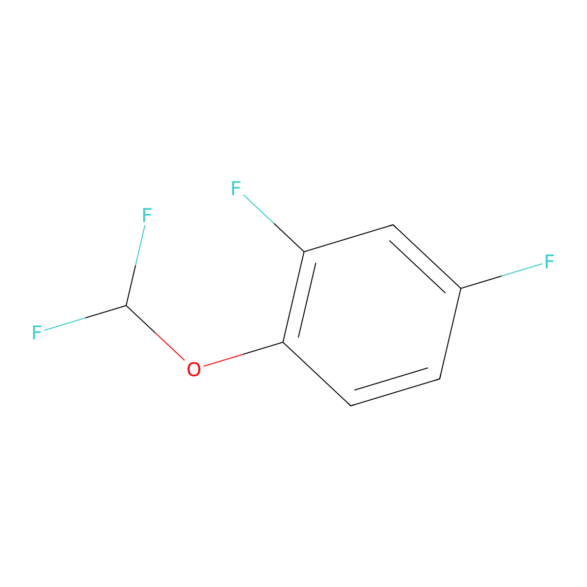 1-(Difluoromethoxy)-2,4-difluorobenzene molecular structure, CAS 1226194-39-3