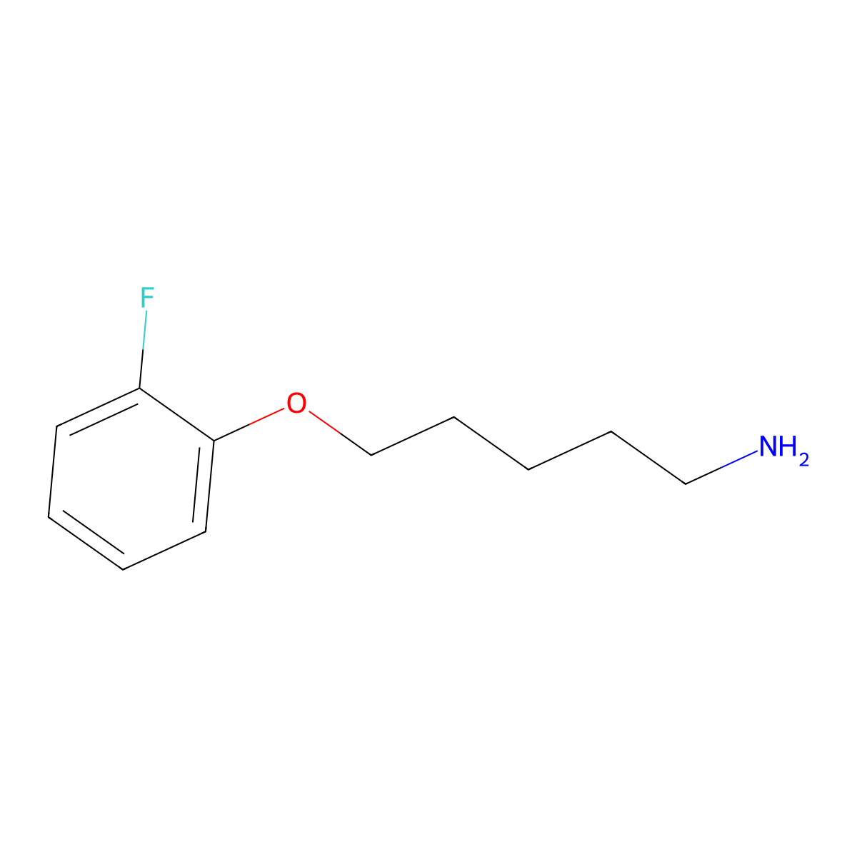 5-(2-Fluorophenoxy)pentan-1-amine molecular structure, CAS 1226196-24-2