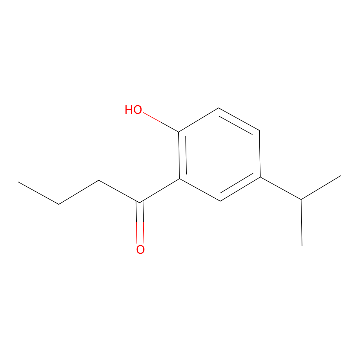 1-[2-Hydroxy-5-(propan-2-yl)phenyl]butan-1-one molecular structure, CAS 1226203-95-7