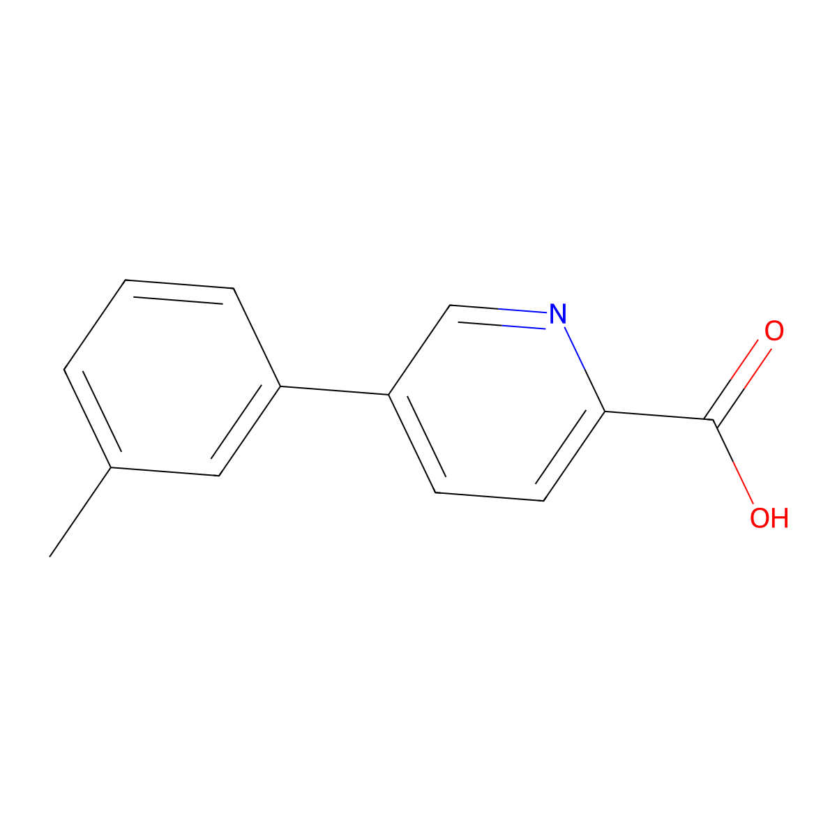 5-(m-Tolyl)picolinic acid molecular structure, CAS 1226205-54-4