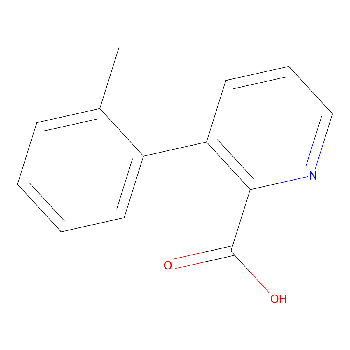 3-(2-Methylphenyl)picolinic acid molecular structure, CAS 1226205-60-2