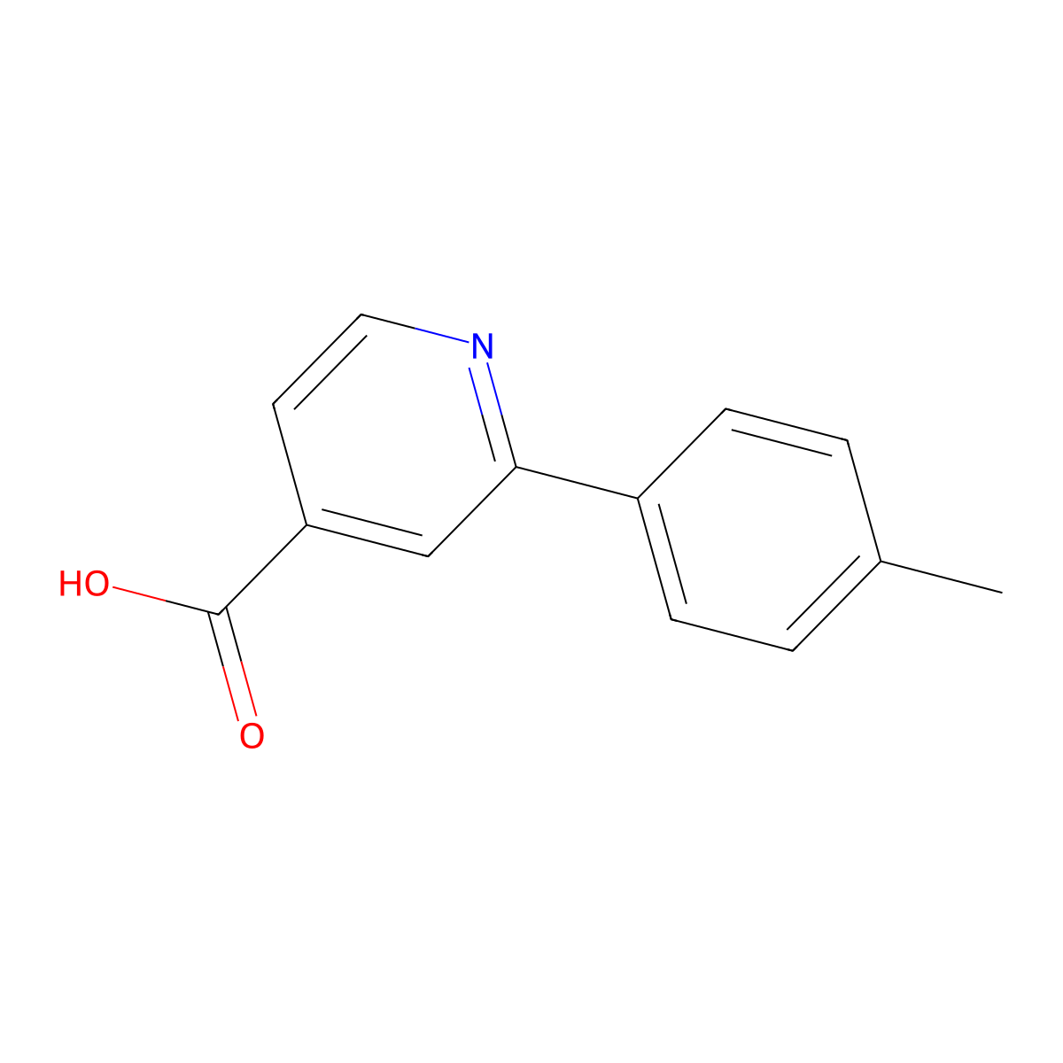 2-(4-Methylphenyl)isonicotinic acid molecular structure, CAS 1226205-64-6