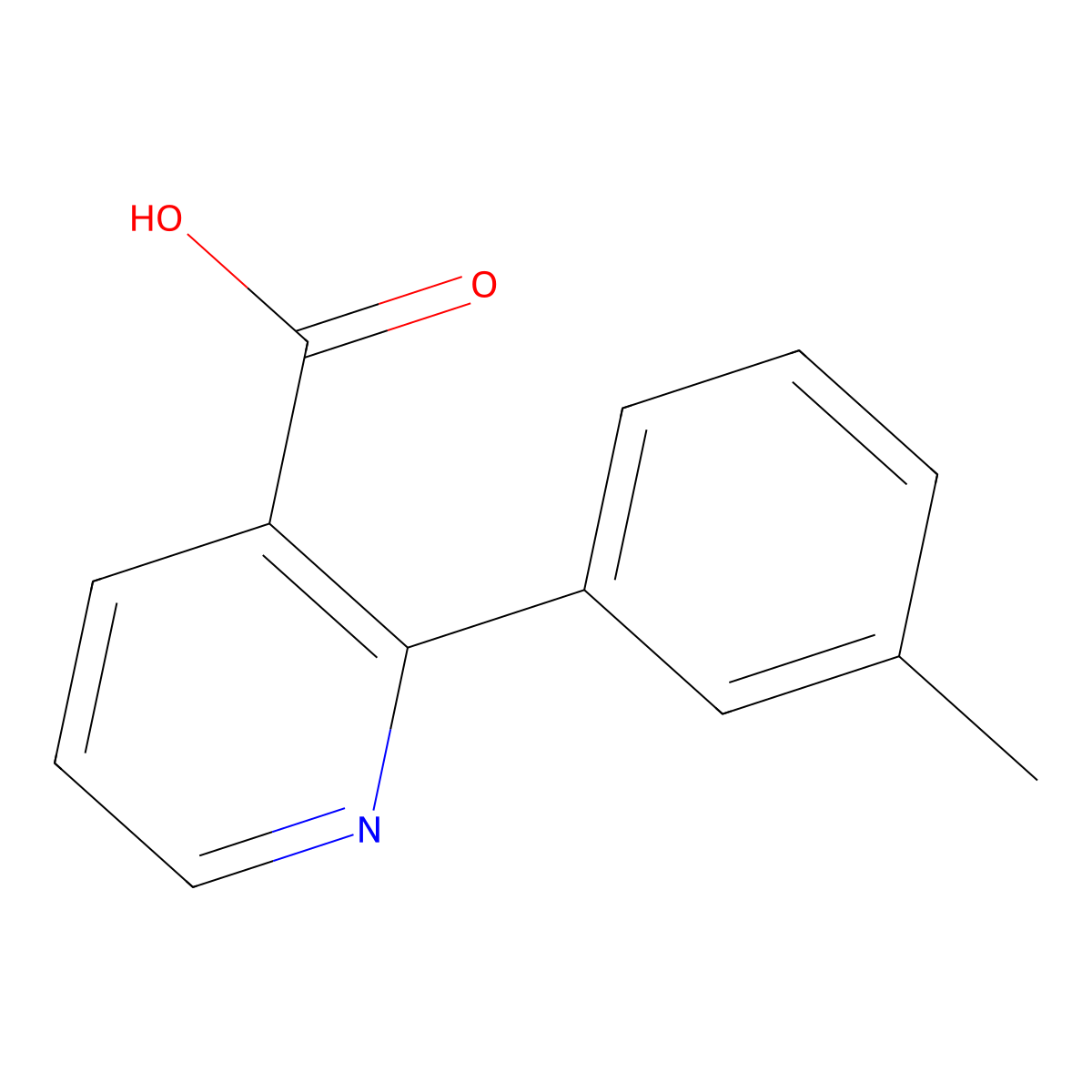 2-(3-Methylphenyl)pyridine-3-carboxylic acid molecular structure, CAS 1226205-71-5