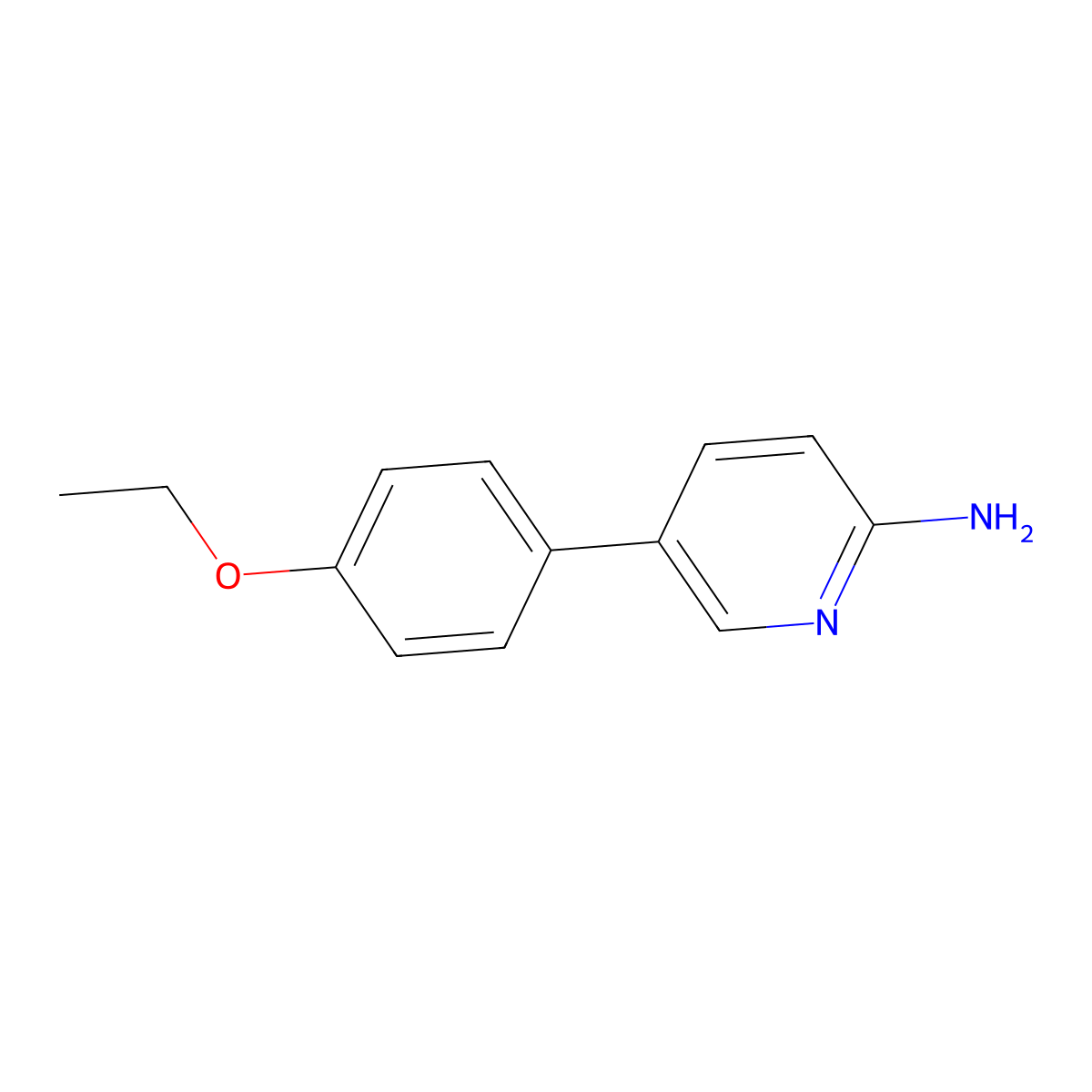 5-(4-Ethoxyphenyl)-2-pyridinamine molecular structure, CAS 1226207-69-7