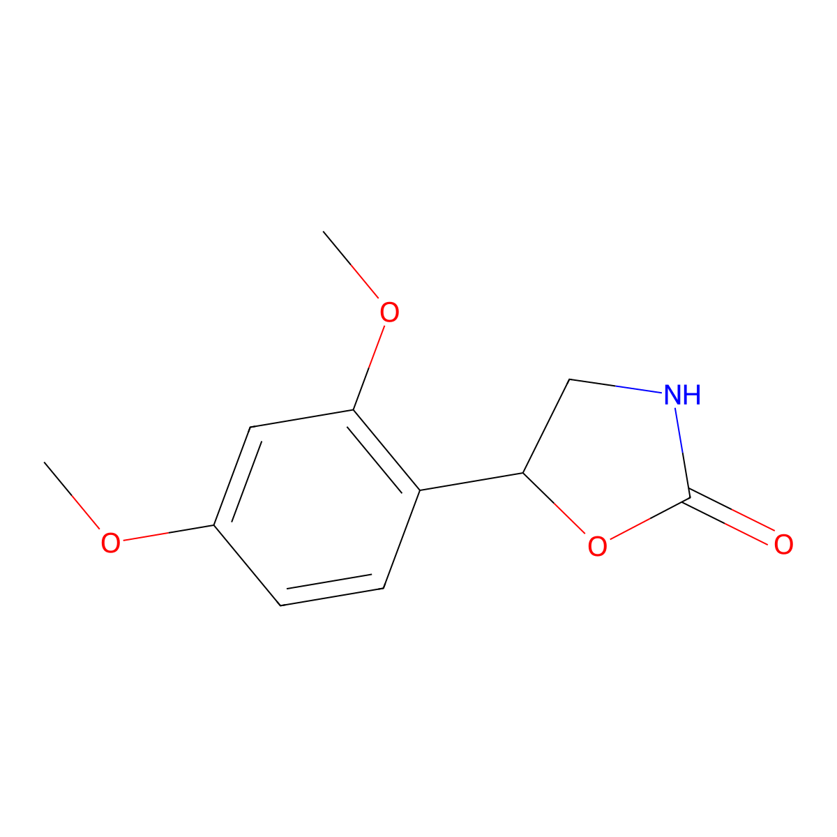 5-(2,4-Dimethoxyphenyl)oxazolidin-2-one molecular structure, CAS 1226211-96-6