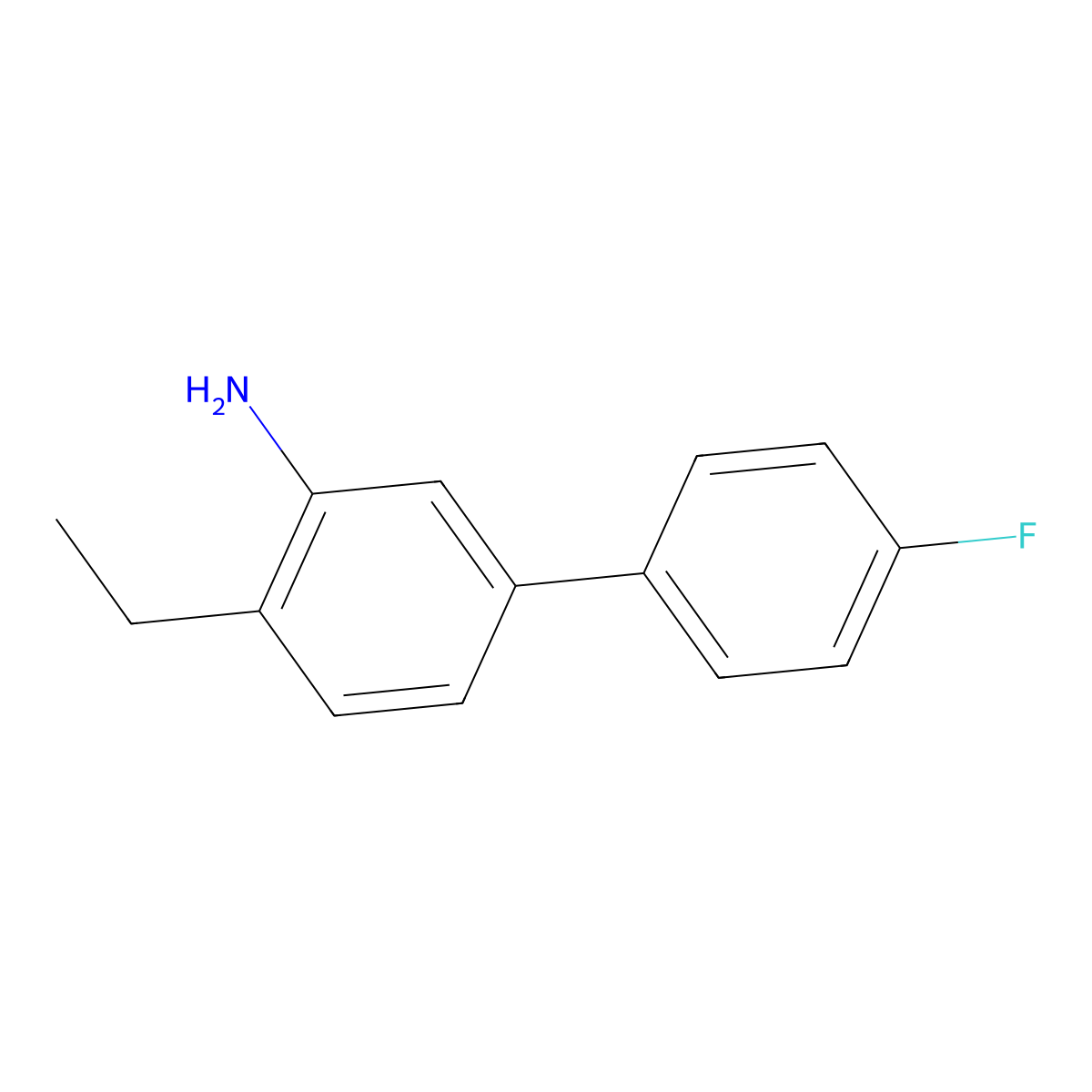 2-Ethyl-5-(4-fluorophenyl)aniline molecular structure, CAS 1226212-68-5