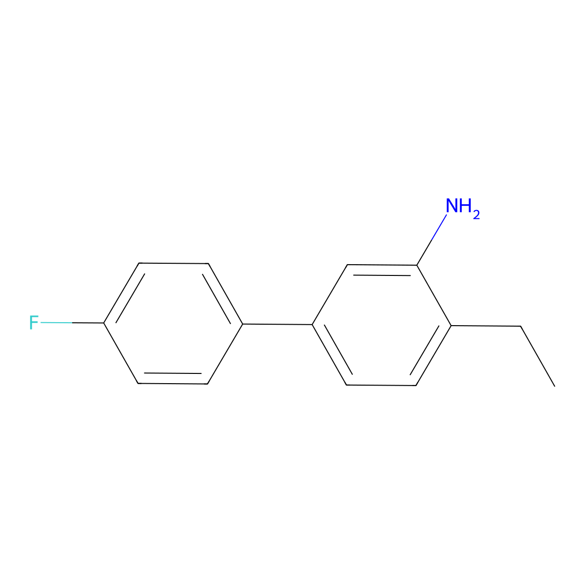 2-Ethyl-5-(4-fluorophenyl)aniline molecular structure, CAS 1226212-68-5
