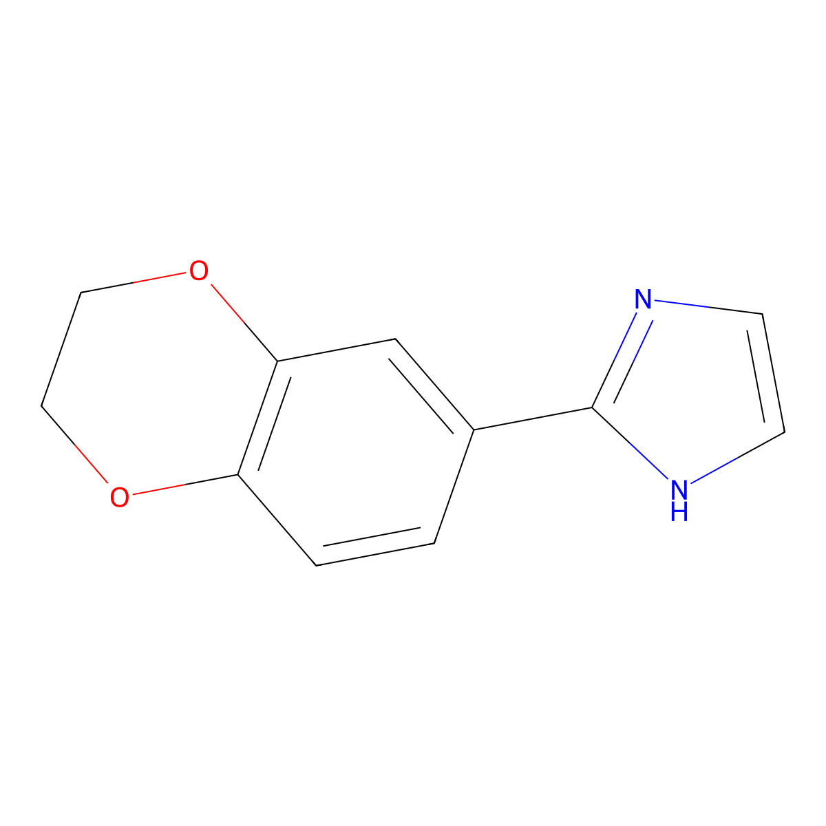 2-(2,3-Dihydro-1,4-benzodioxin-6-yl)-1H-imidazole molecular structure, CAS 1226217-54-4