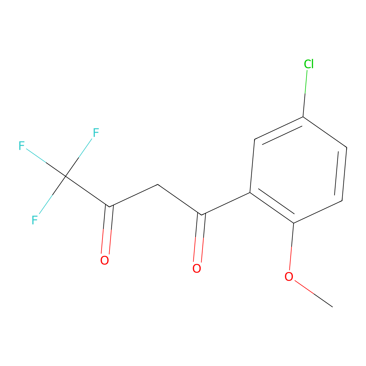 1-(5-Chloro-2-methoxyphenyl)-4,4,4-trifluoro-1,3-butanedione molecular structure, CAS 1226219-63-1