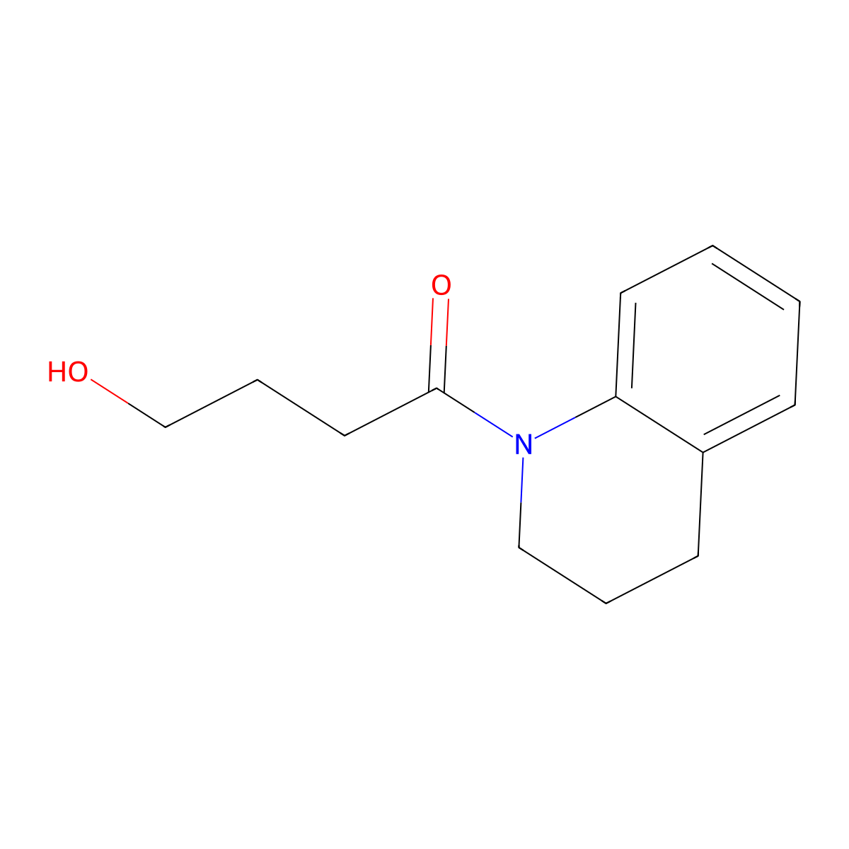 4-Hydroxy-1-(1,2,3,4-tetrahydroquinolin-1-yl)butan-1-one molecular structure, CAS 1226229-73-7