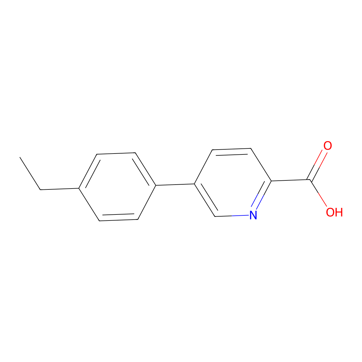 5-(4-Ethylphenyl)picolinic acid molecular structure, CAS 1226265-49-1