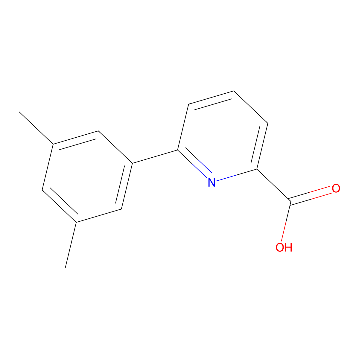 6-(3,5-Dimethylphenyl)picolinic acid molecular structure, CAS 1226265-81-1