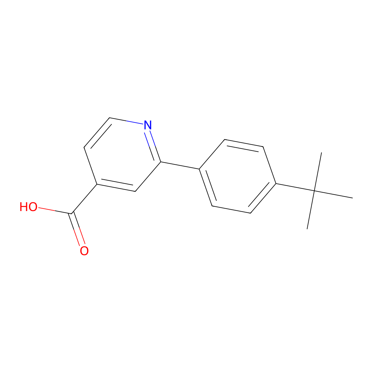 2-(4-T-Butylphenyl)isonicotinic acid molecular structure, CAS 1226273-21-7