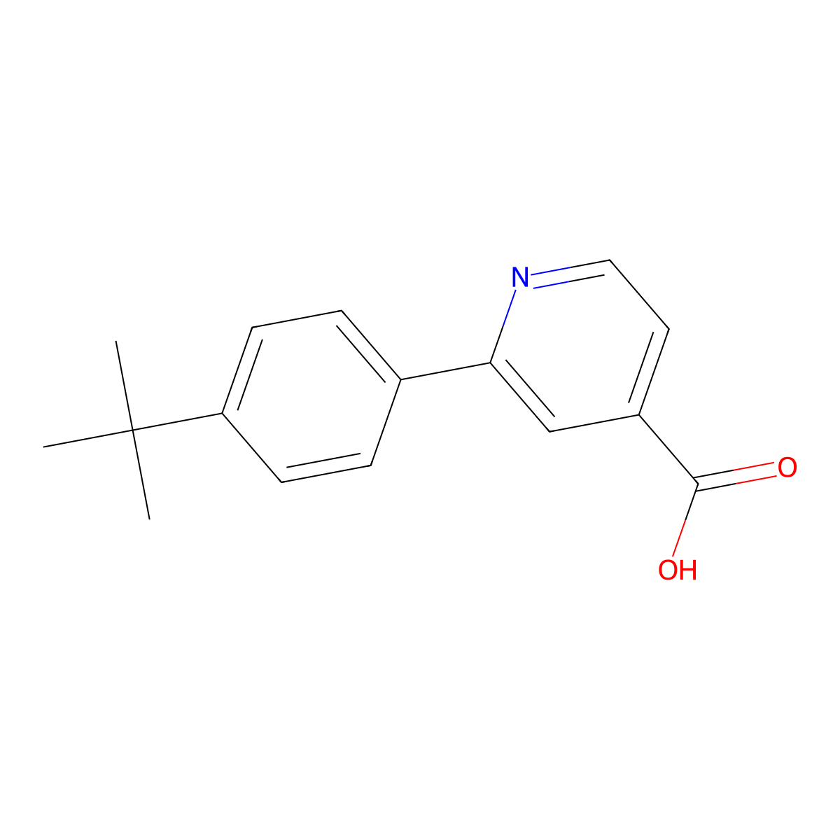 2-(4-T-Butylphenyl)isonicotinic acid molecular structure, CAS 1226273-21-7