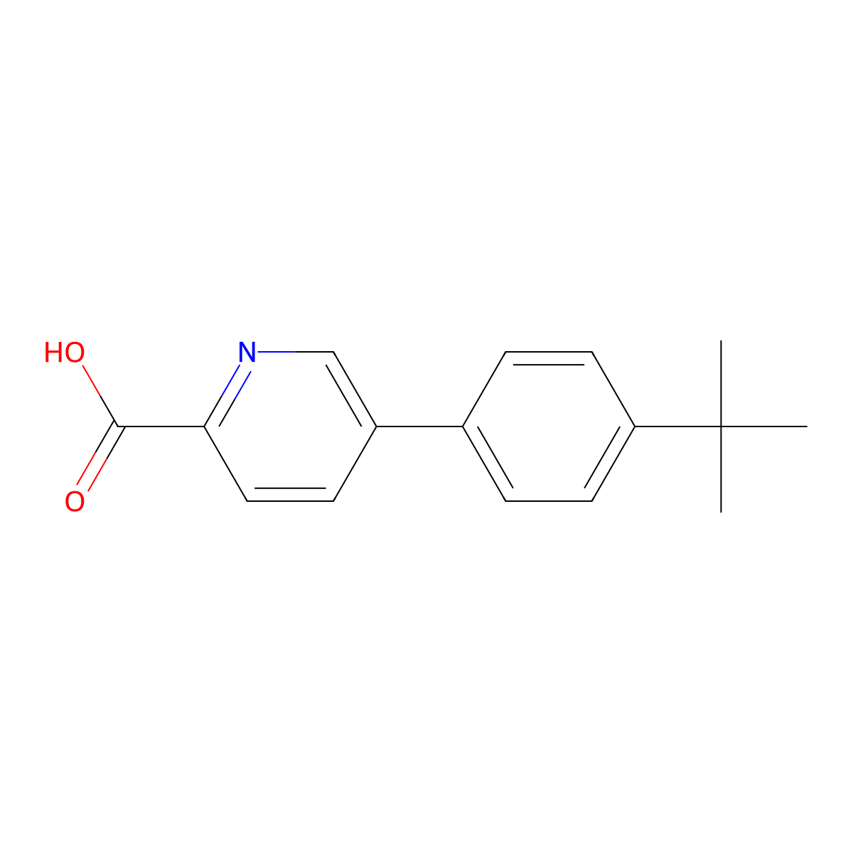 5-(4-t-Butylphenyl)picolinic acid molecular structure, CAS 1226273-30-8