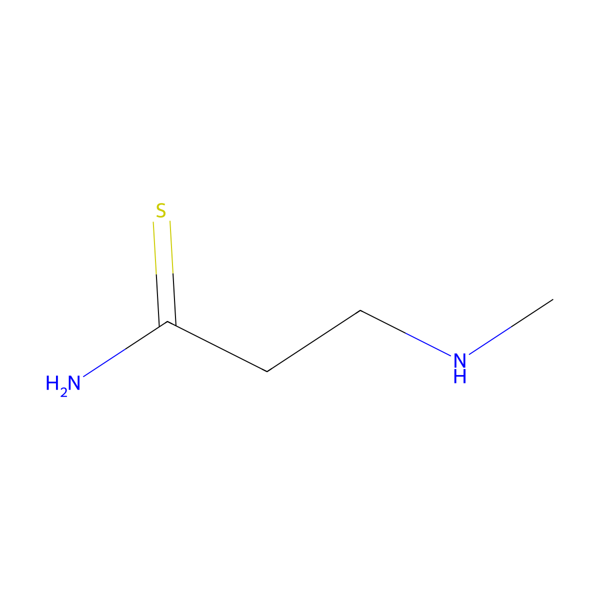 3-(Methylamino)propanethioamide molecular structure, CAS 1226289-52-6