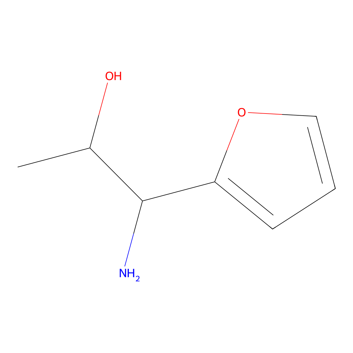 1-Amino-1-(2-furyl)propan-2-OL molecular structure, CAS 1226291-21-9
