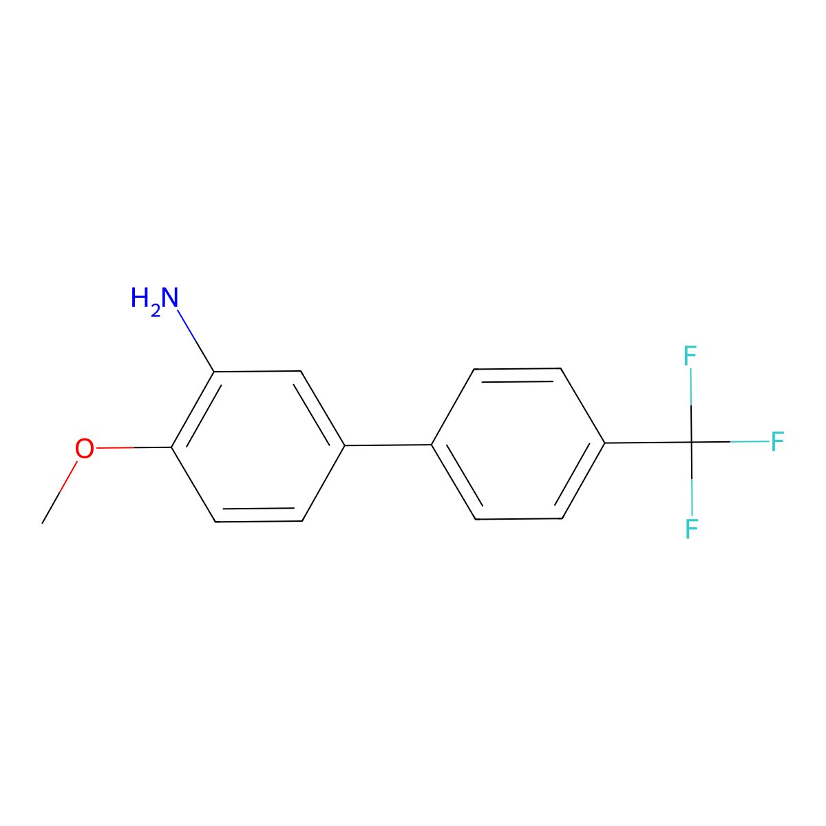 4-Methoxy-4'-(trifluoromethyl)[1,1'-biphenyl]-3-amine molecular structure, CAS 1226291-83-3