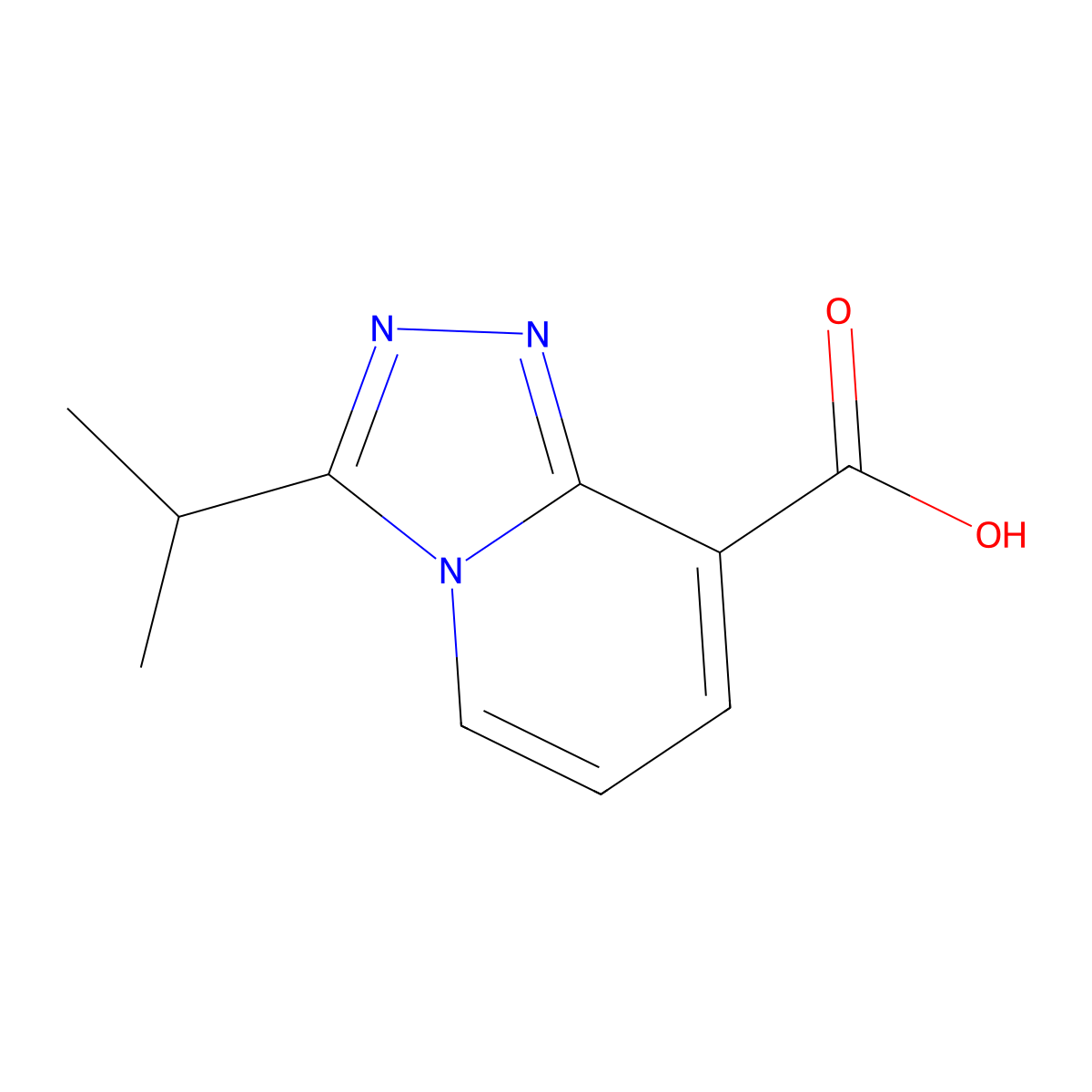3-Isopropyl-[1,2,4]triazolo[4,3-A]pyridine-8-carboxylic acid molecular structure, CAS 1226294-46-7