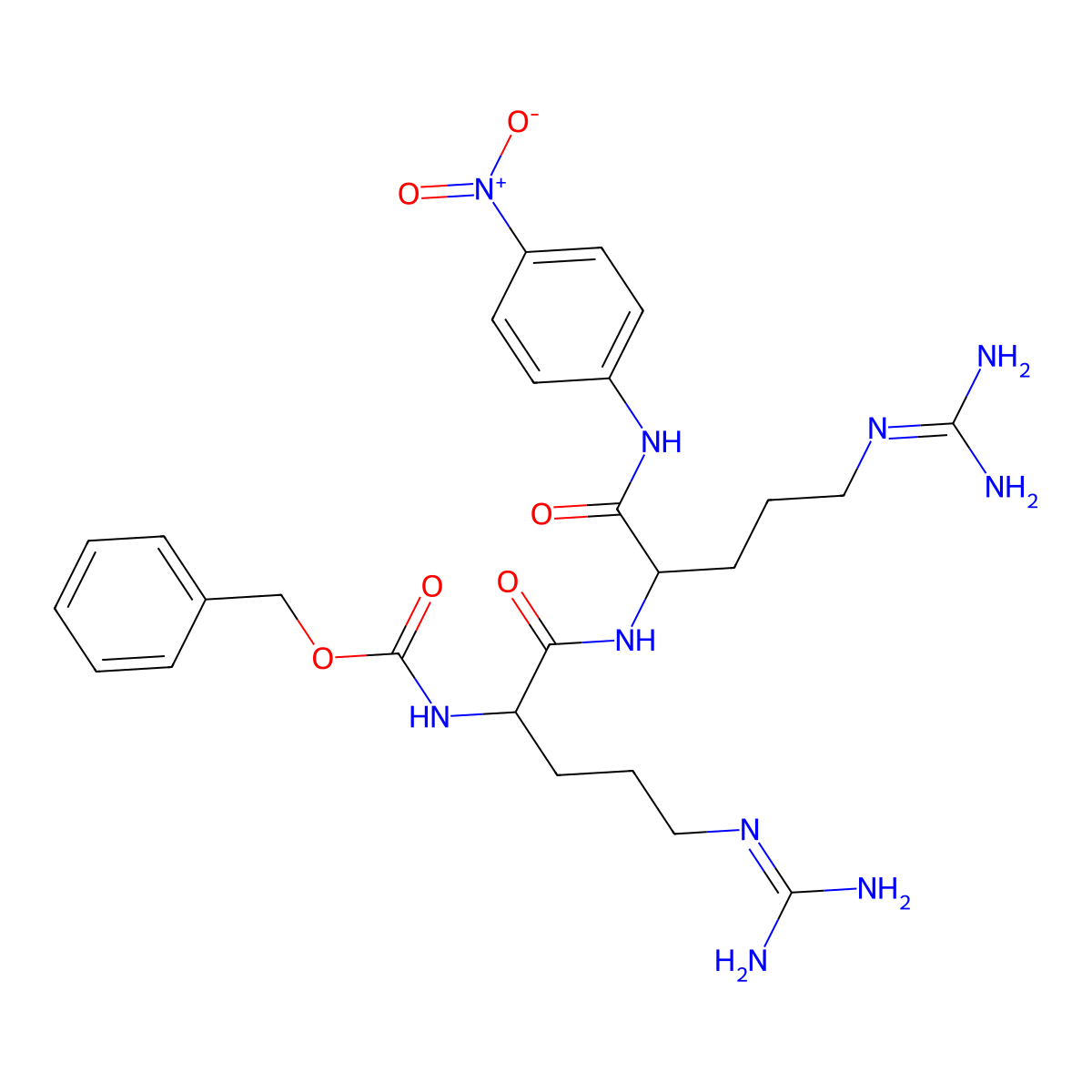 Z-Arg-Arg-pNA molecular structure, CAS 122630-71-1